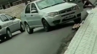 Woman Chokes Out Man