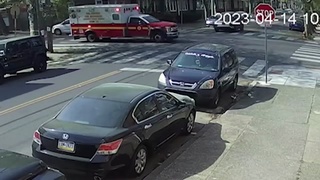 Stolen SUV Smashes Ambulance