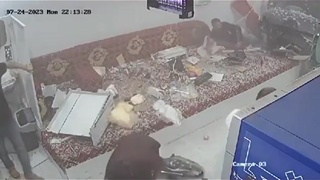 Crash at Alan's snack bar