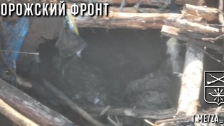 drone taking out entire ukraine forces inside the bunker