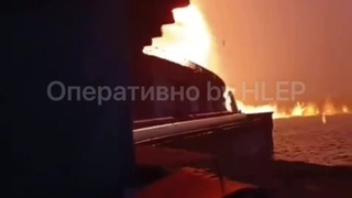 Destruction of the Ukrainian hydroelectric power plant
