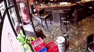 Cafe worker left the cellar door open, customer falls inside