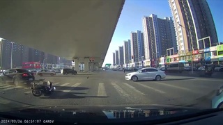 Oblivious Motorcyclist