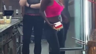 Nutter in Australian McDonalds