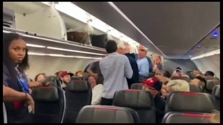 SHAIL PATEL INSULTS WHITE PEOPLE YELLING "BLUE EYED WHITE DEVILS" THREATENS TO "TAKEN DOWN PLANE"