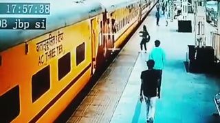 Girl down track