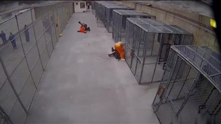 Prison Guard Vs Inmate (Music Warning)