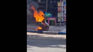 Chinese man turned into a barbecue