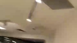 One guy standing up to shoplifting gang