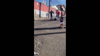 man molesting a child was brutally beaten in Rio Grande do Sul Brazil