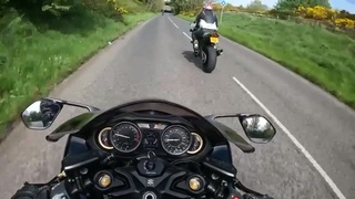 Riding fast on a road you don't know