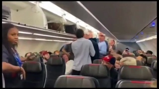 Shit Talking Indian On A Plane Manhandled By Angry American