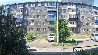 Street Fight Interrupted By Car