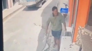 Man having a shit day