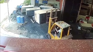 Complacent forklift  driver kills fellow employee.