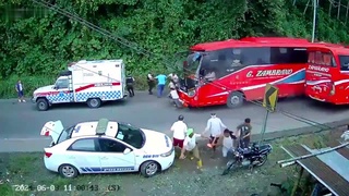 Bus Runs Over A Group Of People! Who Had Already Been In A Accident