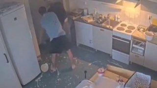 Kitchen Fight With Many Available Weapons