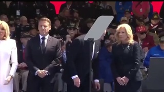 Biden appears to shit his pants during ceremony