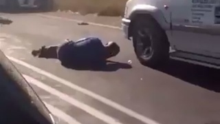 Protesting contractor shot