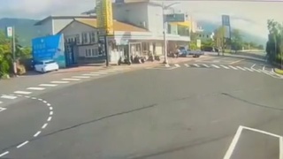 A biker drops by a 7-Eleven