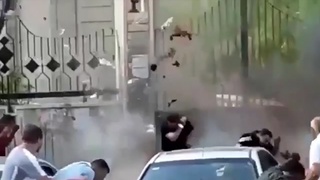 A man trying to stop a terrorist is blown to pieces