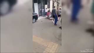 A drunk driver hits several pedestrians