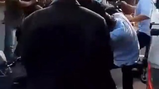 Fools fight a bus full!