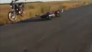 Wheelie rider down x 2