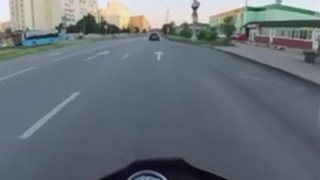 A biker makes sure a driver answers for his actions