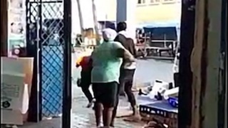 A guy sets a random woman on fire