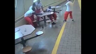 White Man Stabs Up Black Inmates