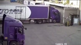 Man -vs- Purple Truck