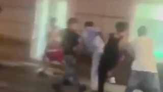 Security Guard Gets Jumped And Knocked Out By Migrants In Spain!