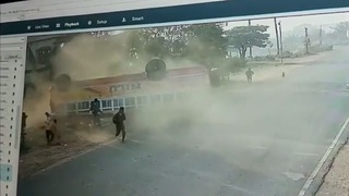 a bus rollover in Bangladesh