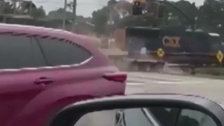 A train hits a tank