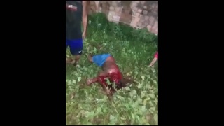 man brutally beaten at a party in Brazil