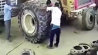 Tire burst