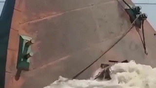 Man Sucked Into Sinking Ship