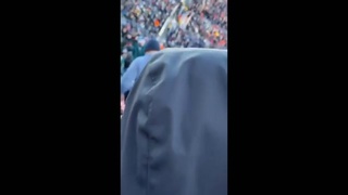 DRUNK Fat guy At The Football Game Didn't Fall But Was Thrown Down The Stairs! Bears Vs Packers