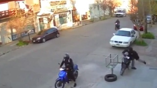 There was a cost for saving his motorcycle