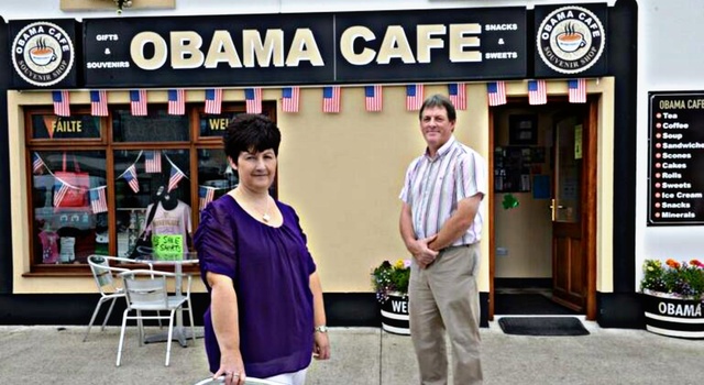 They Love Barack Obama In Moneygall County Offalay, Ireland!