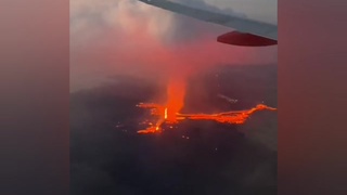 Flight over Volcano spotted a Uf0.Multiple witnesses.