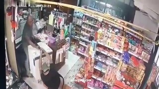 Shopkeep Blasts Thug with Shotgun