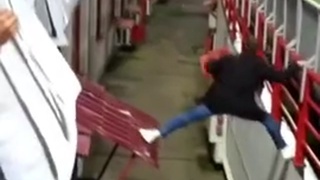 Football fan evades security