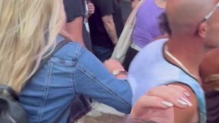 Drunk bald twat removed from Guns n Roses concert