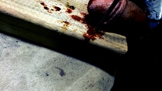 Girl cutting off a penis with a box cutter knife