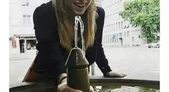 Stroking The Fountain