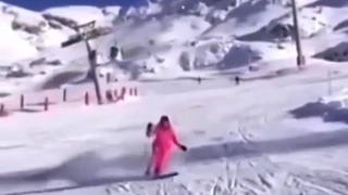 sexy girl out hitting the slopes