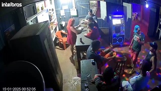 Drunk Splits Manager's Head with a Stool