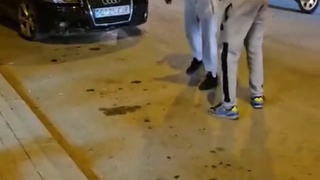 Spanish driver runs over man who was fighting.